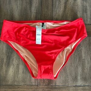 J. Crew Red Bikini Swimwear Classic Cut
